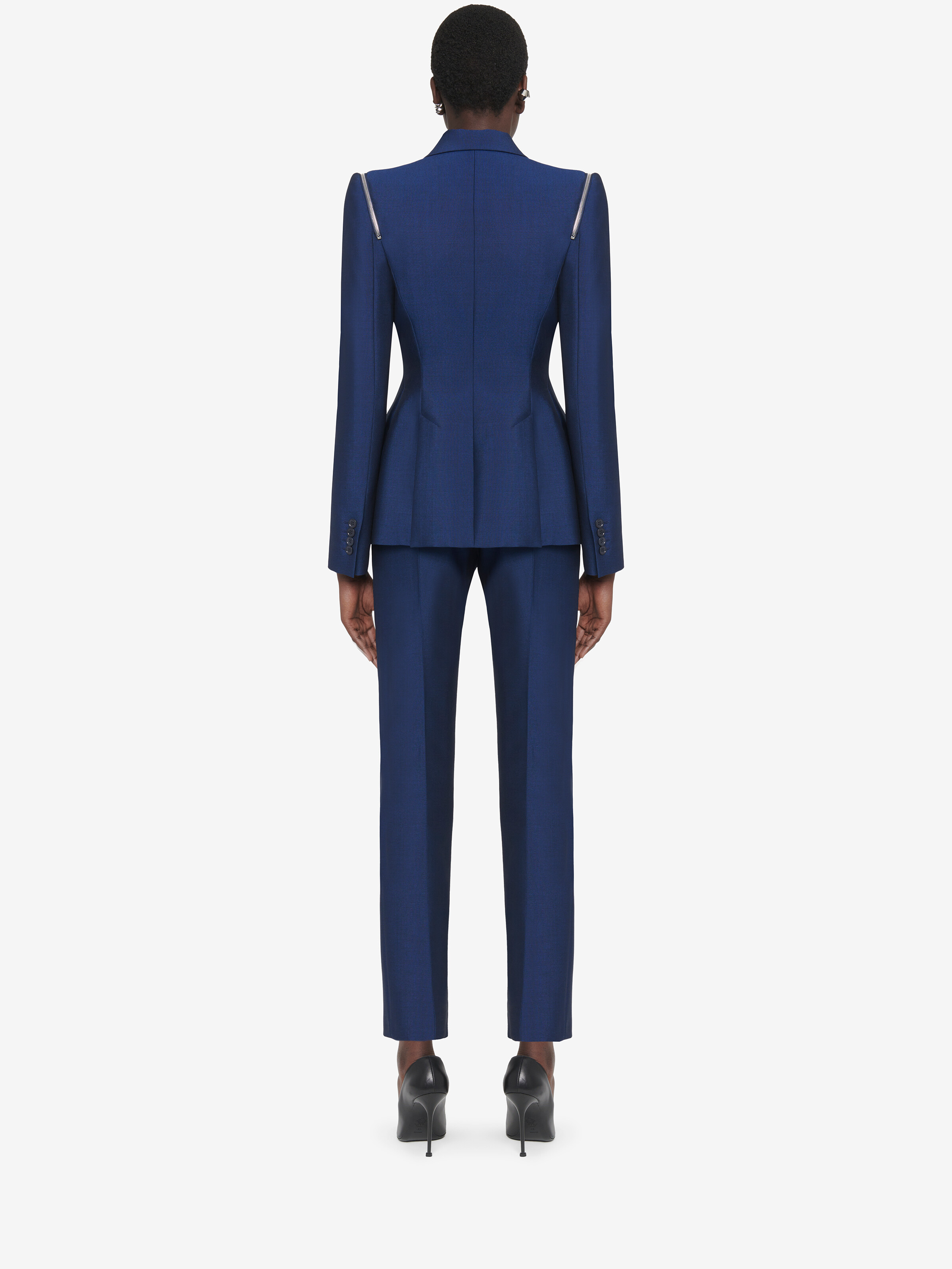 High-waisted Cigarette Trousers