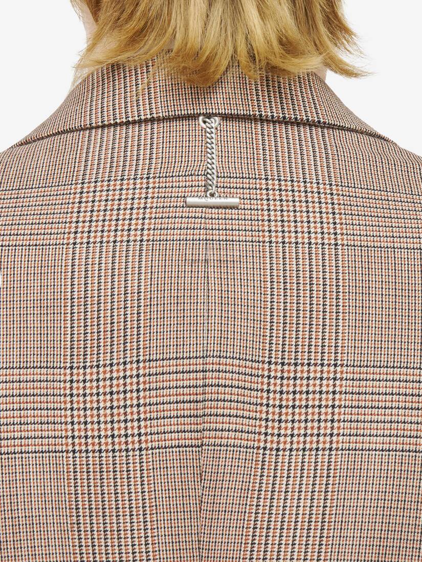 London Check Single-Breasted Jacket