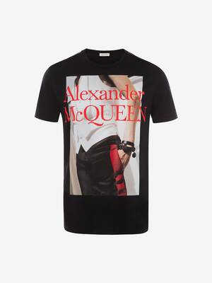 red and white alexander mcqueen shirt