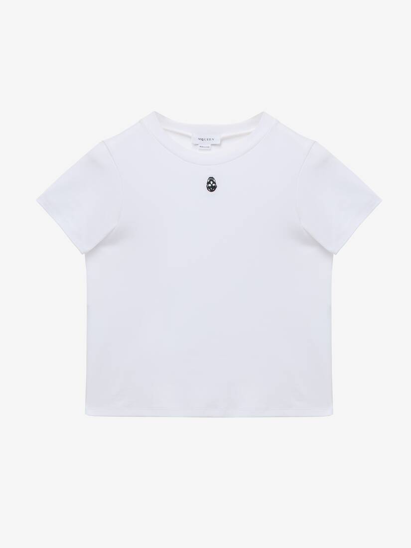 T-Shirt mit verziertem Skull | Alexander McQueen - image 1