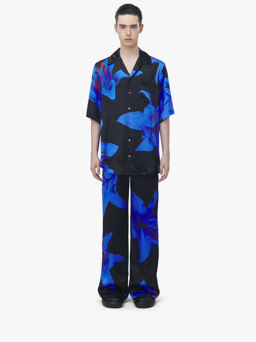 Blue Lily Hawaiian Shirt