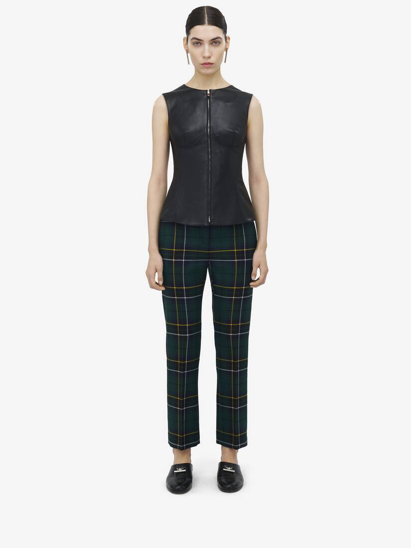 Sleeveless Leather Top
