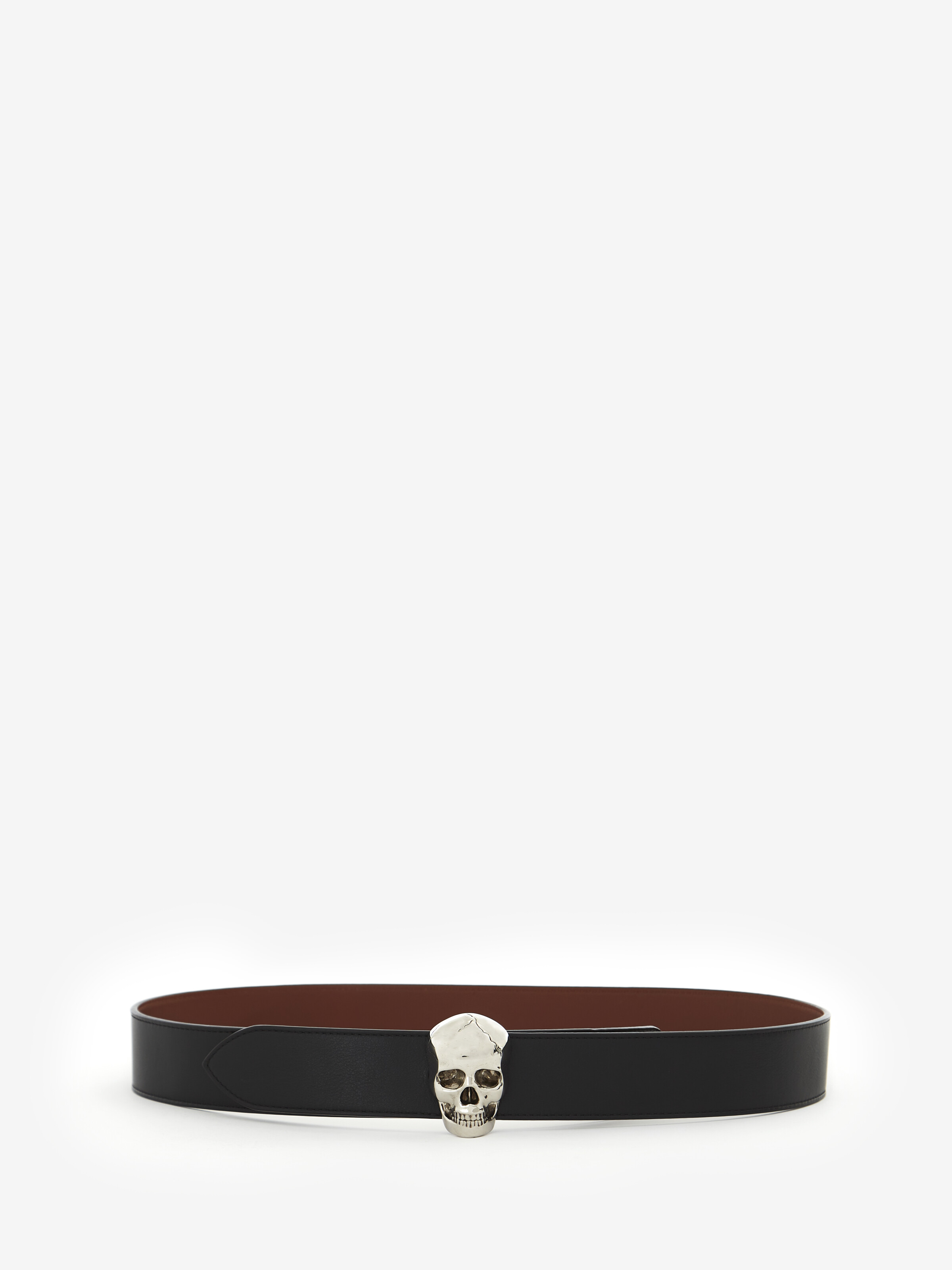 Shop Alexander Mcqueen 3d Skull Belt In Black