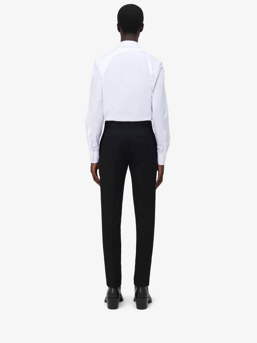 Low-waisted Tuxedo Cigarette Trousers