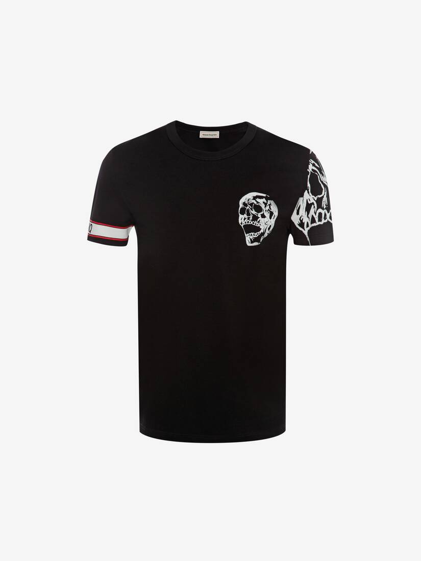 Biker Graphic T-Shirt in Black/Multicolour | Alexander McQueen US