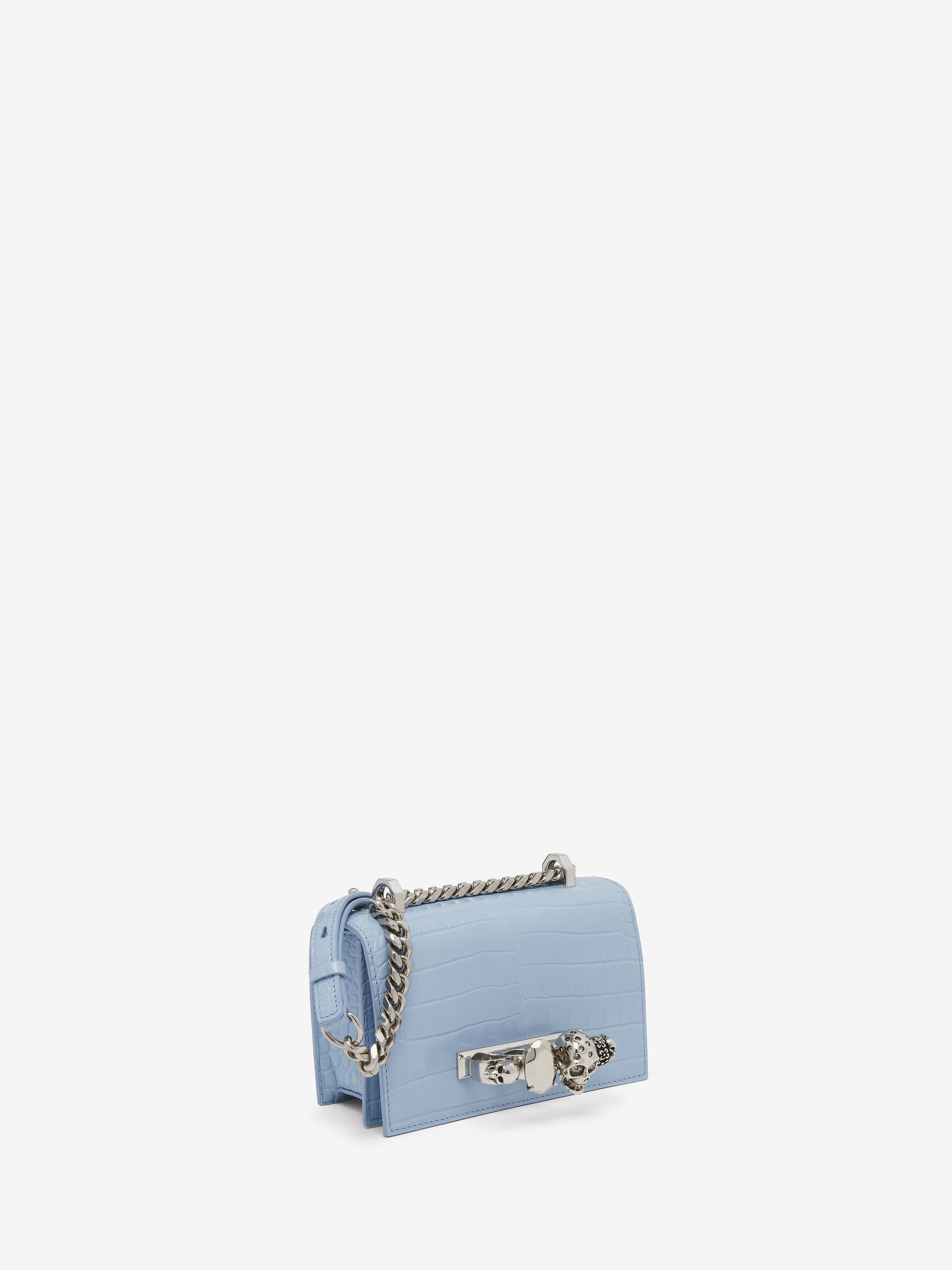 Sac Mini Jewelled Satchel pour Femme en Bleu Ciel in Cuir de veau | Alexander McQueen - image 2