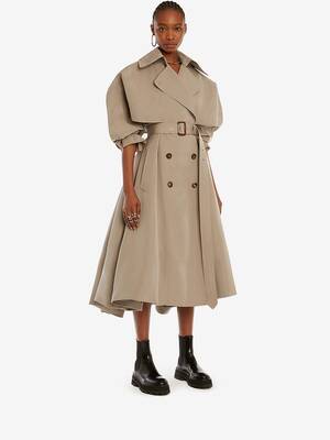 layered trench coat