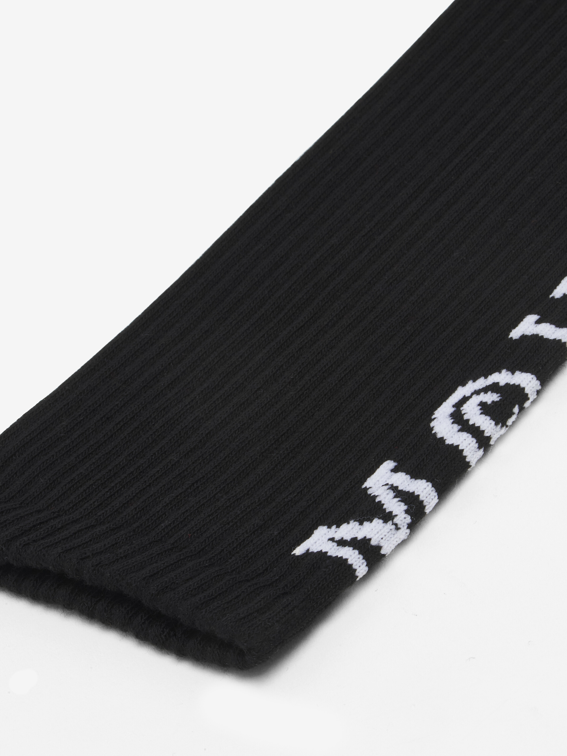 Men's McQueen Logo Socks in Black/White in 74% Cotton, 23% Polyamide, 3% Elastane | Alexander McQueen - image 2