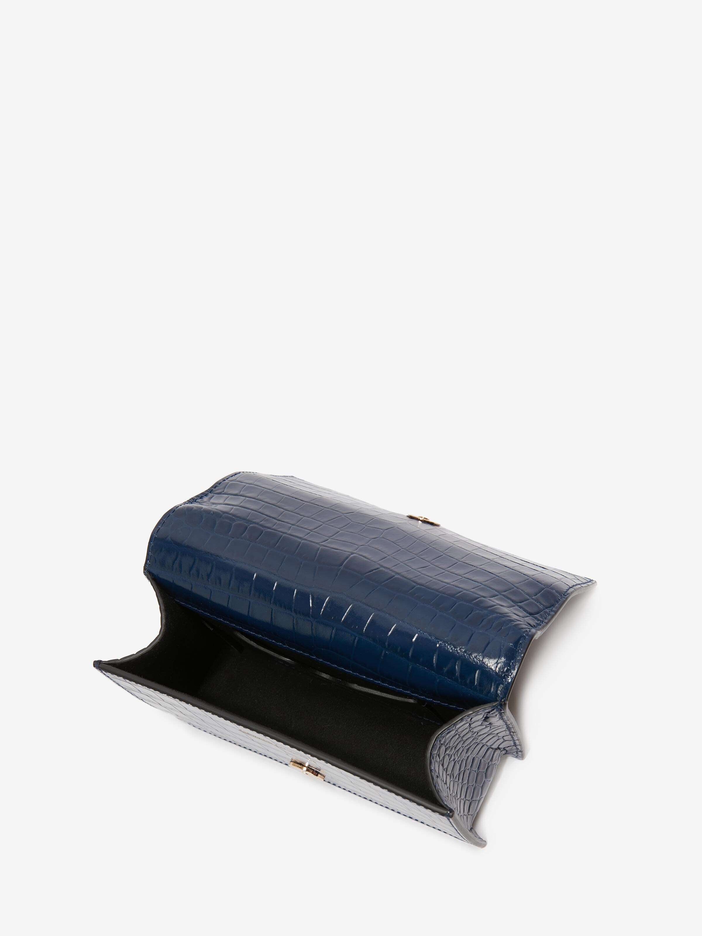 Women's Mini Jewelled Satchel in Navy in Calf Leather | Alexander McQueen - image 4