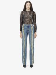 Shearling Trim Jeans