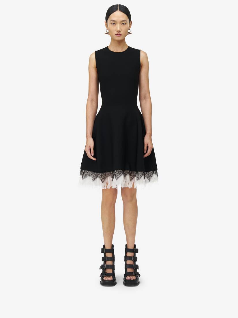 Cobweb Lace Knitted Dress