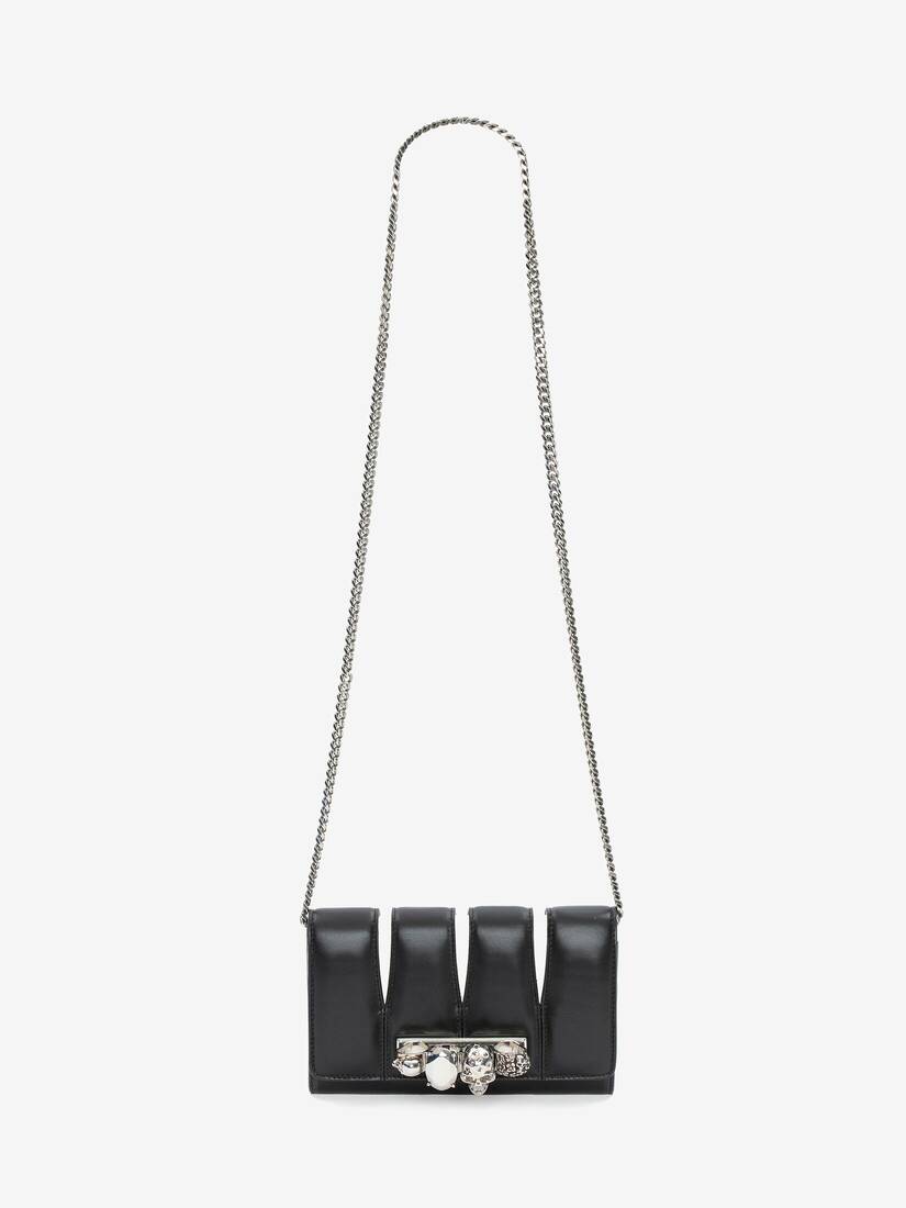 Infinity Chain Detail Flap Crossbody Bag