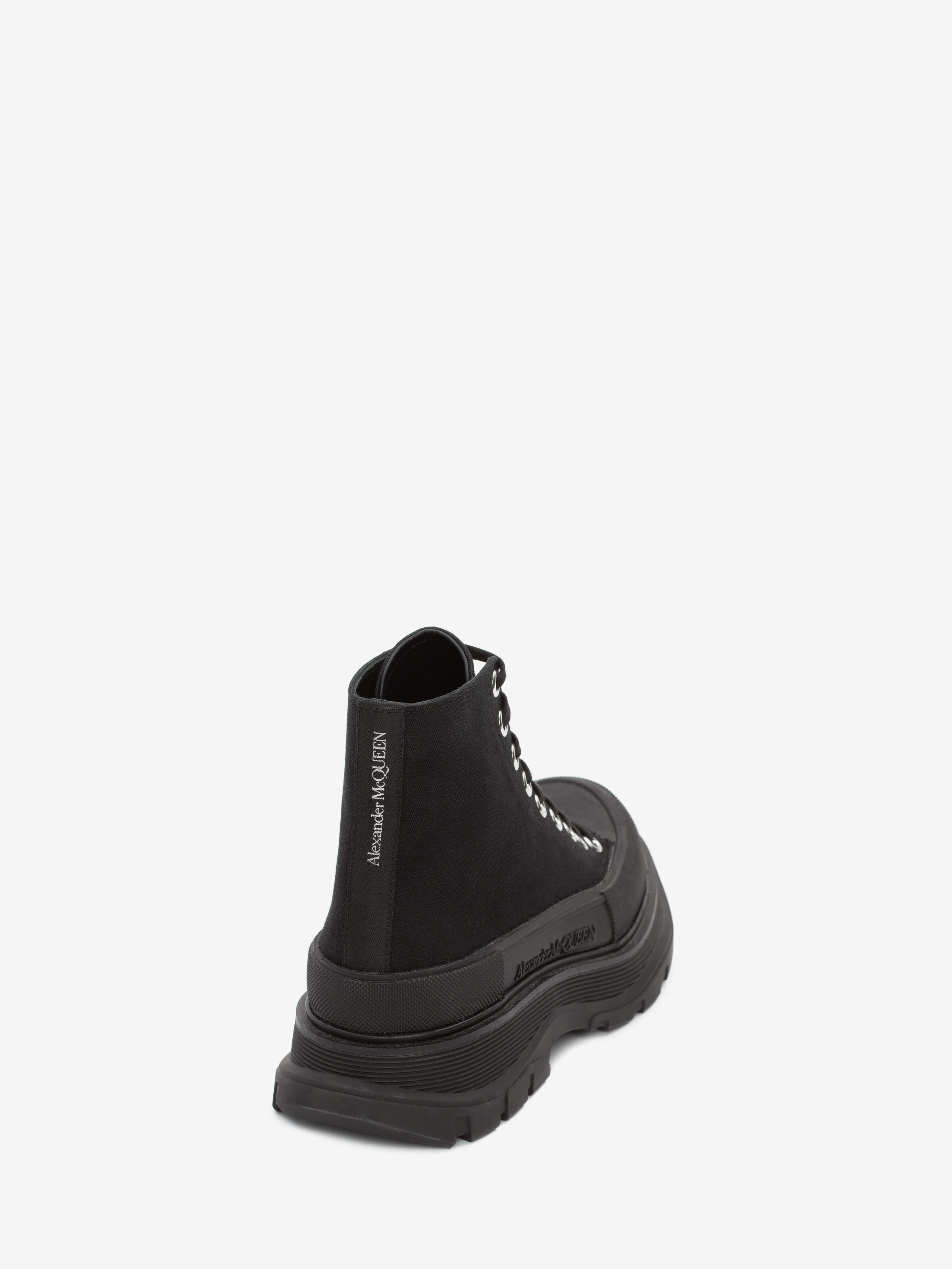 Bottines Tread Slick pour Femme en Noir in Coton | Alexander McQueen - image 3