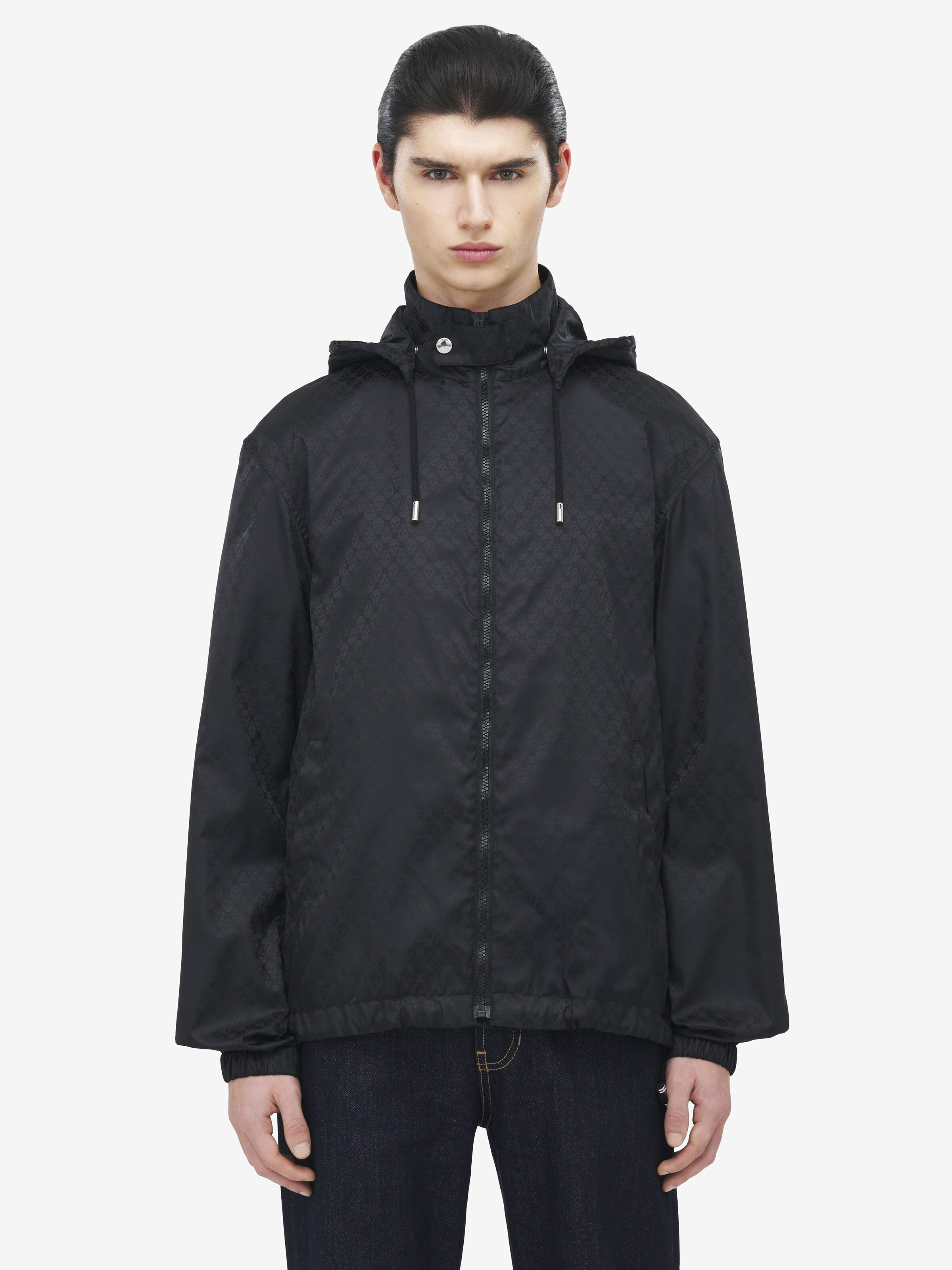 Skull Jacquard Windbreaker