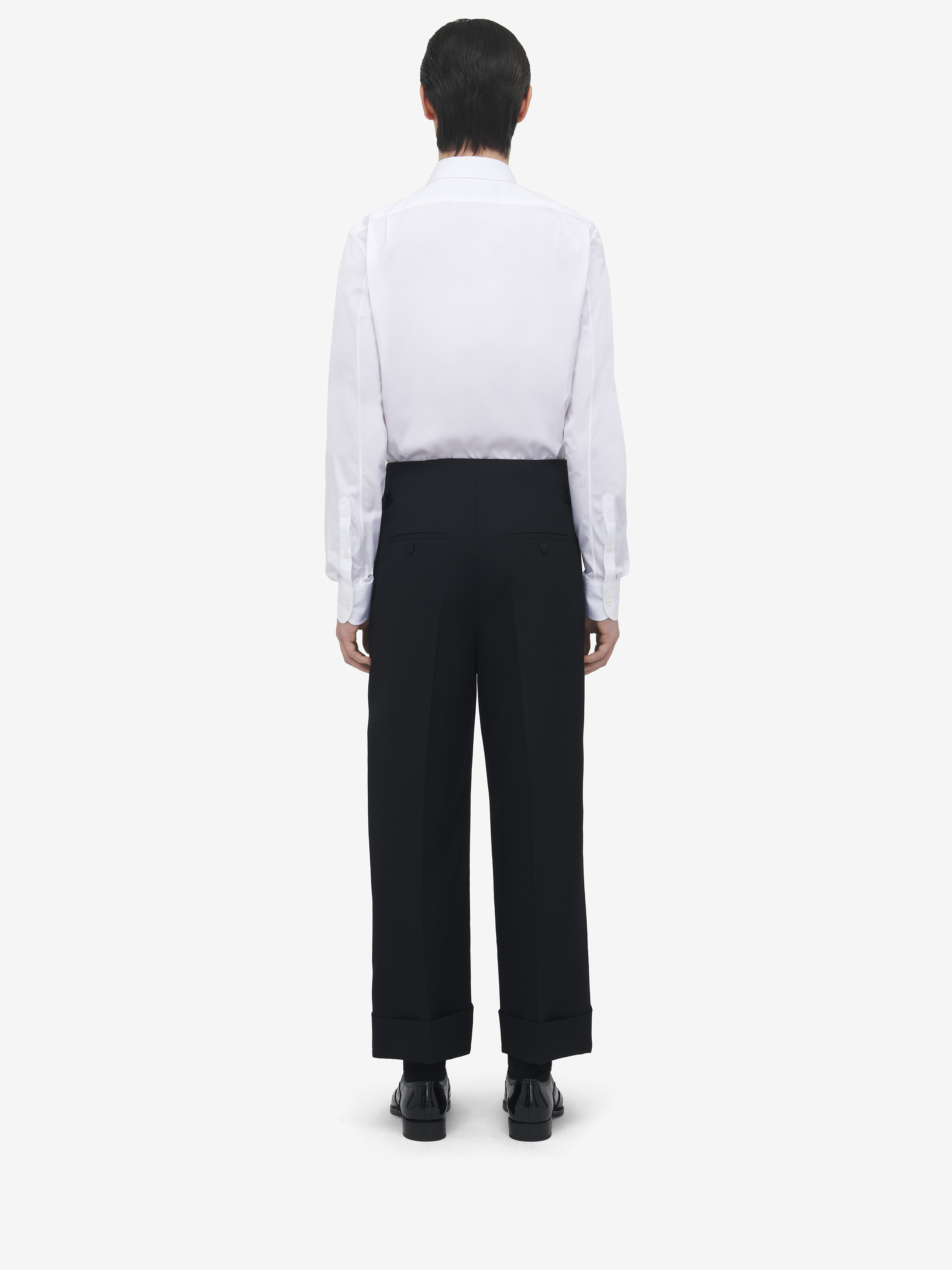 Wide Leg Tuxedo Trousers