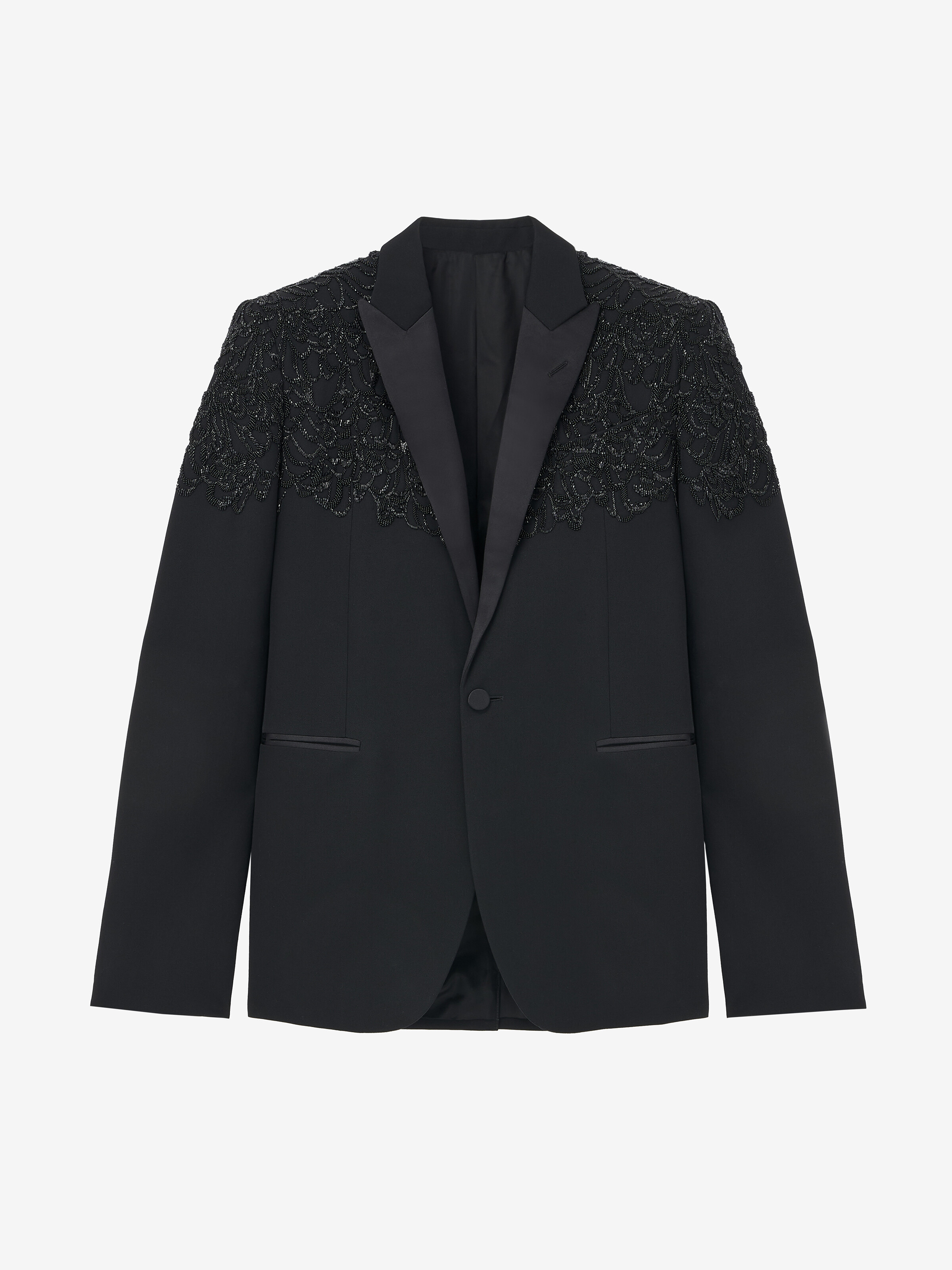 Jet Embroidery Tuxedo Jacket