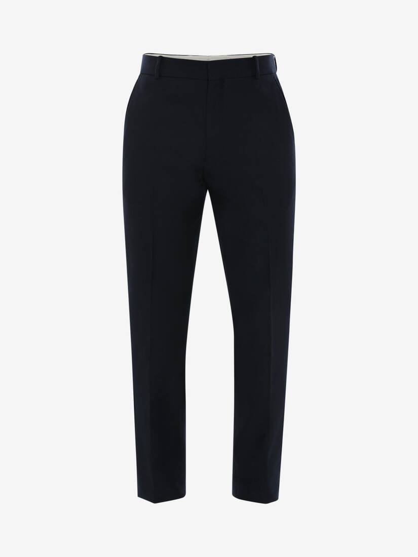 【Alexander McQueen】美品✨メンズ テーラードパンツ　超特価 テーラード シガレットパンツ | ネイビー | Alexander McQueen JP
