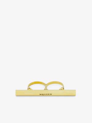 【送料&関税込】Alexander McQueen Brass Ring Alexander McQueen Brass Ring | italist