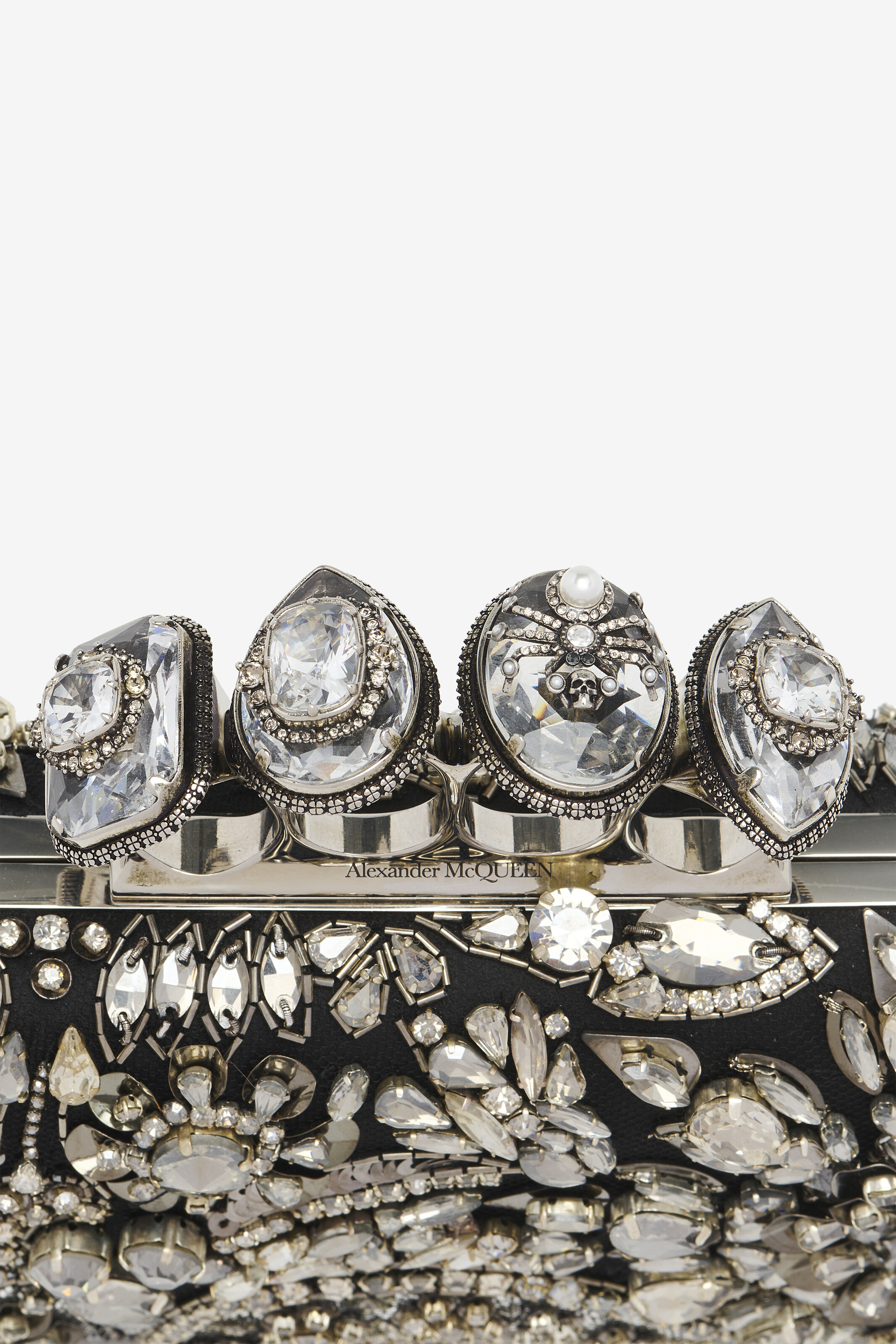 Jewelled Spider Knuckle Clutch
