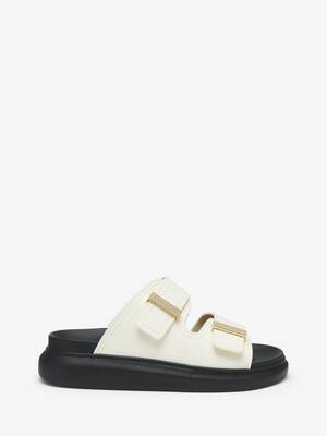 Women's Hybrid Slide in White | Alexander McQueen US
