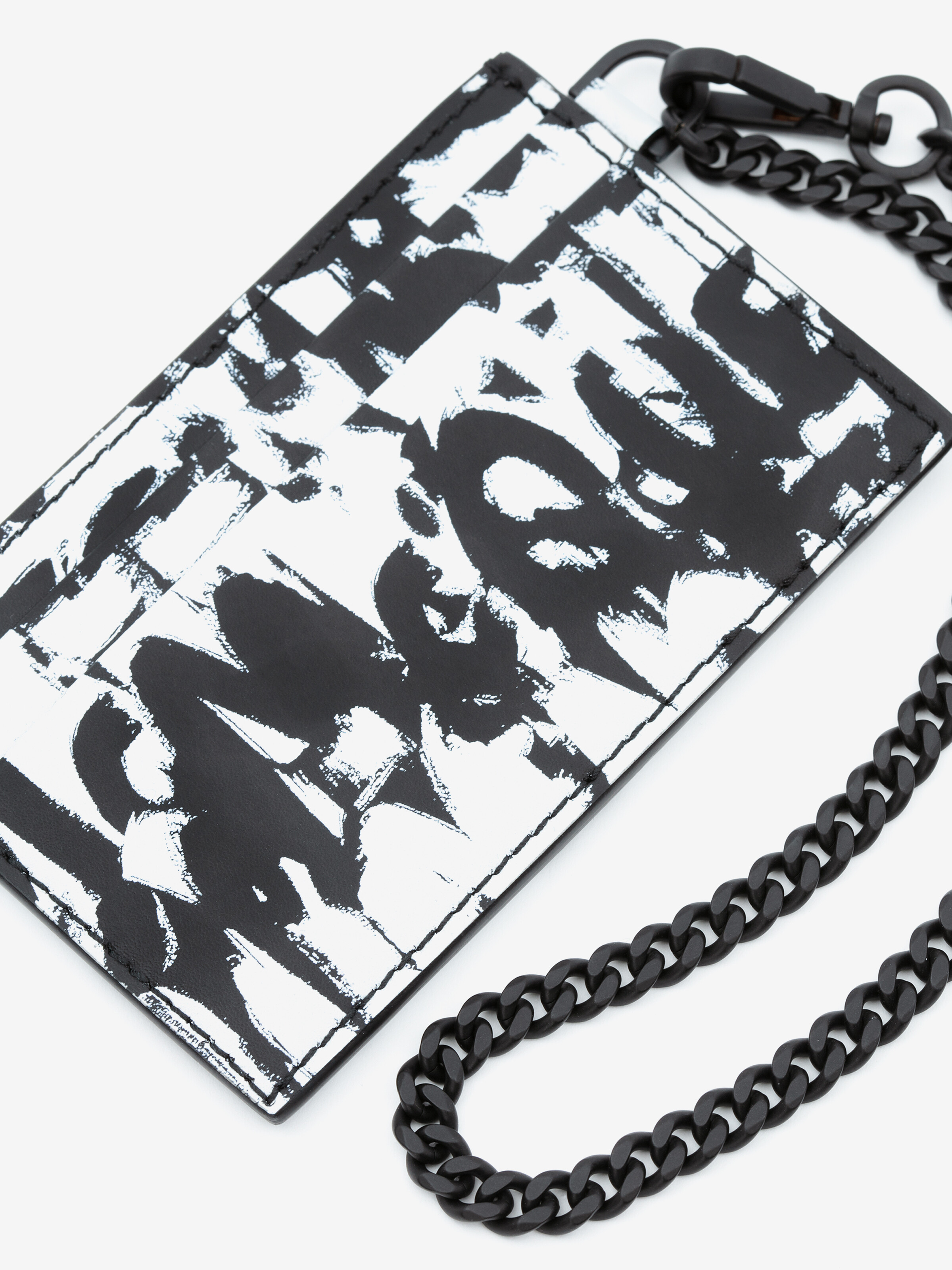 McQueen Graffiti-Kartenetui mit Kette