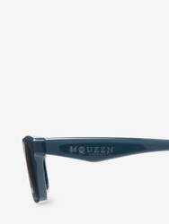 McQueen Logo Rectangular Sunglasses