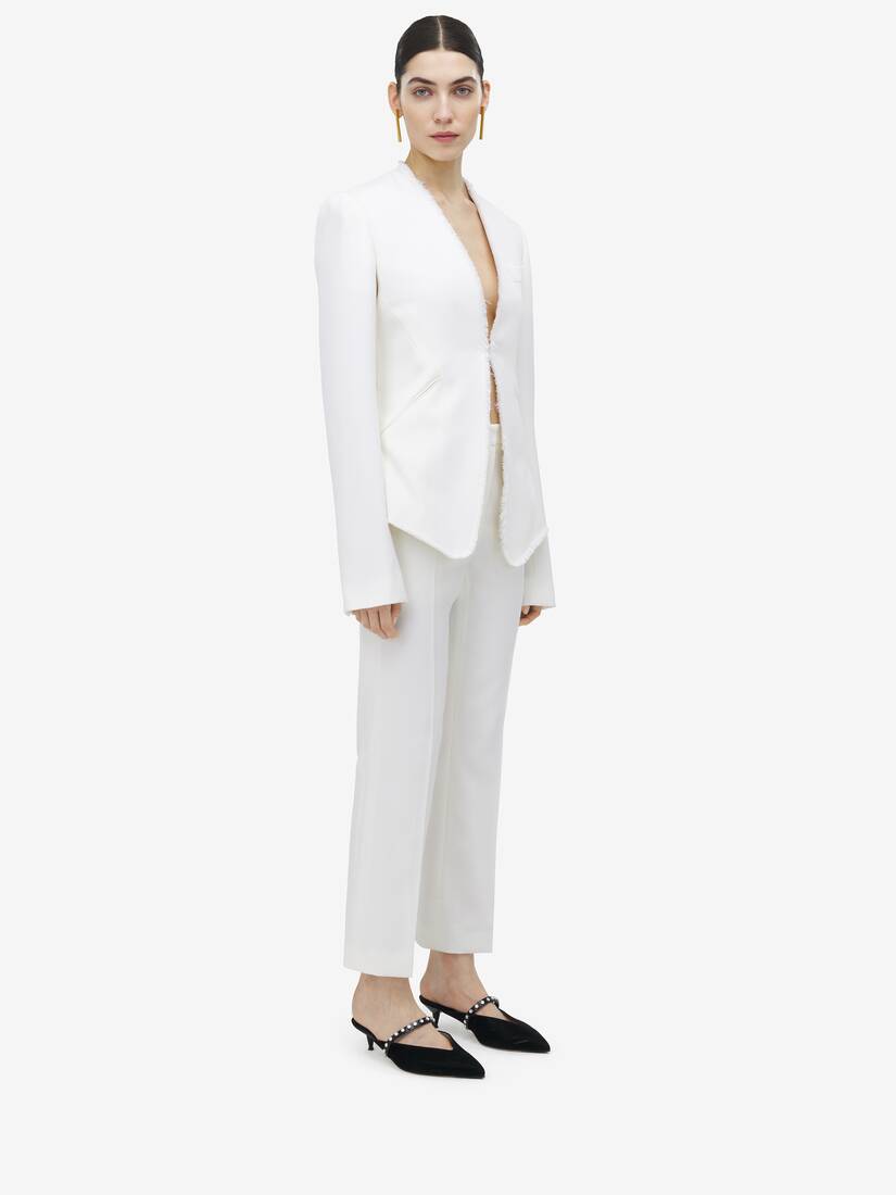 Veste de tailleur, à Bords Bruts