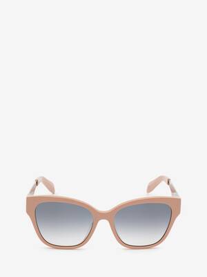 McQueen Graffiti Cat-eye Sunglasses