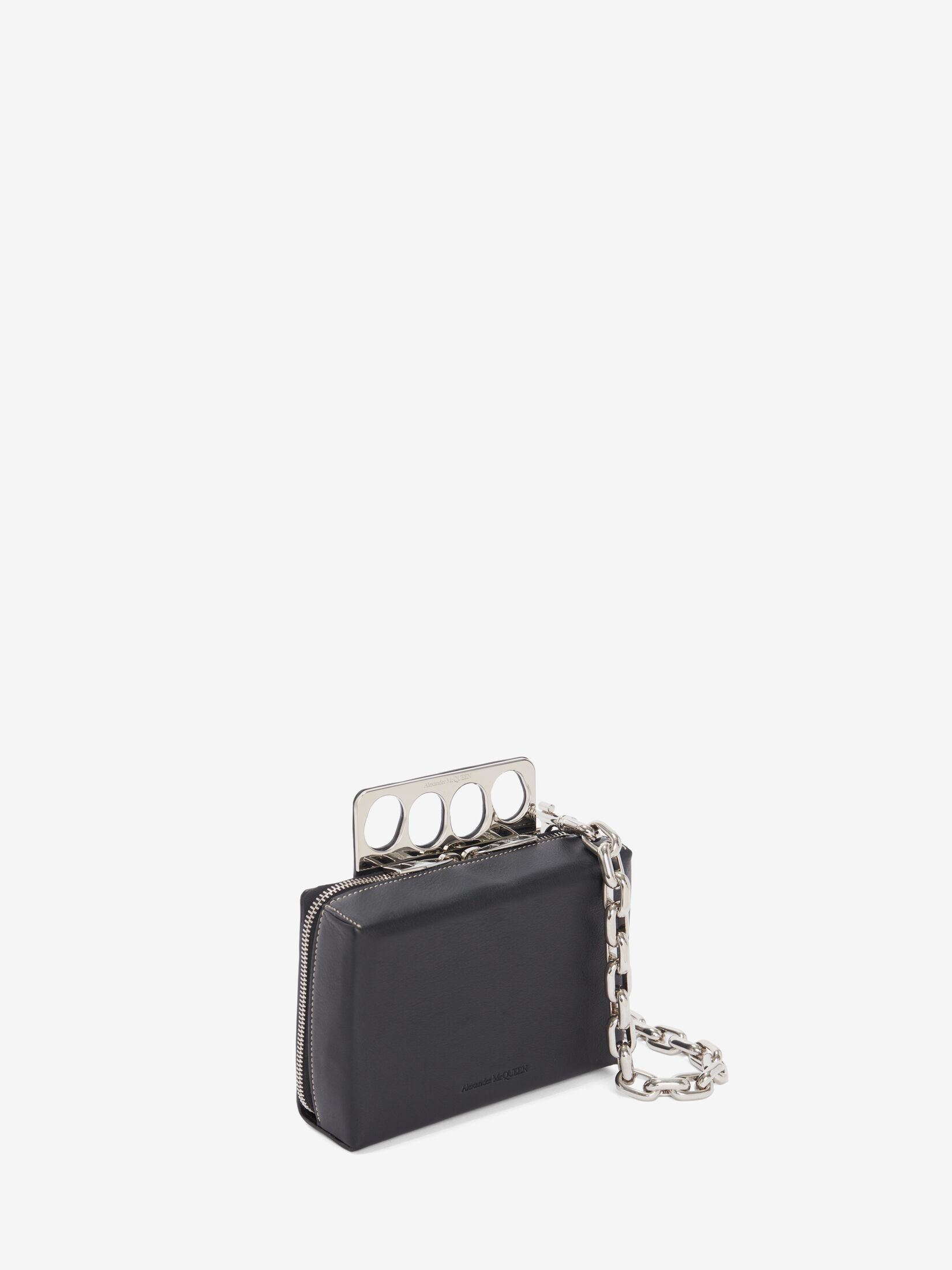 The Grip mini bag in Black | Alexander McQueen GB