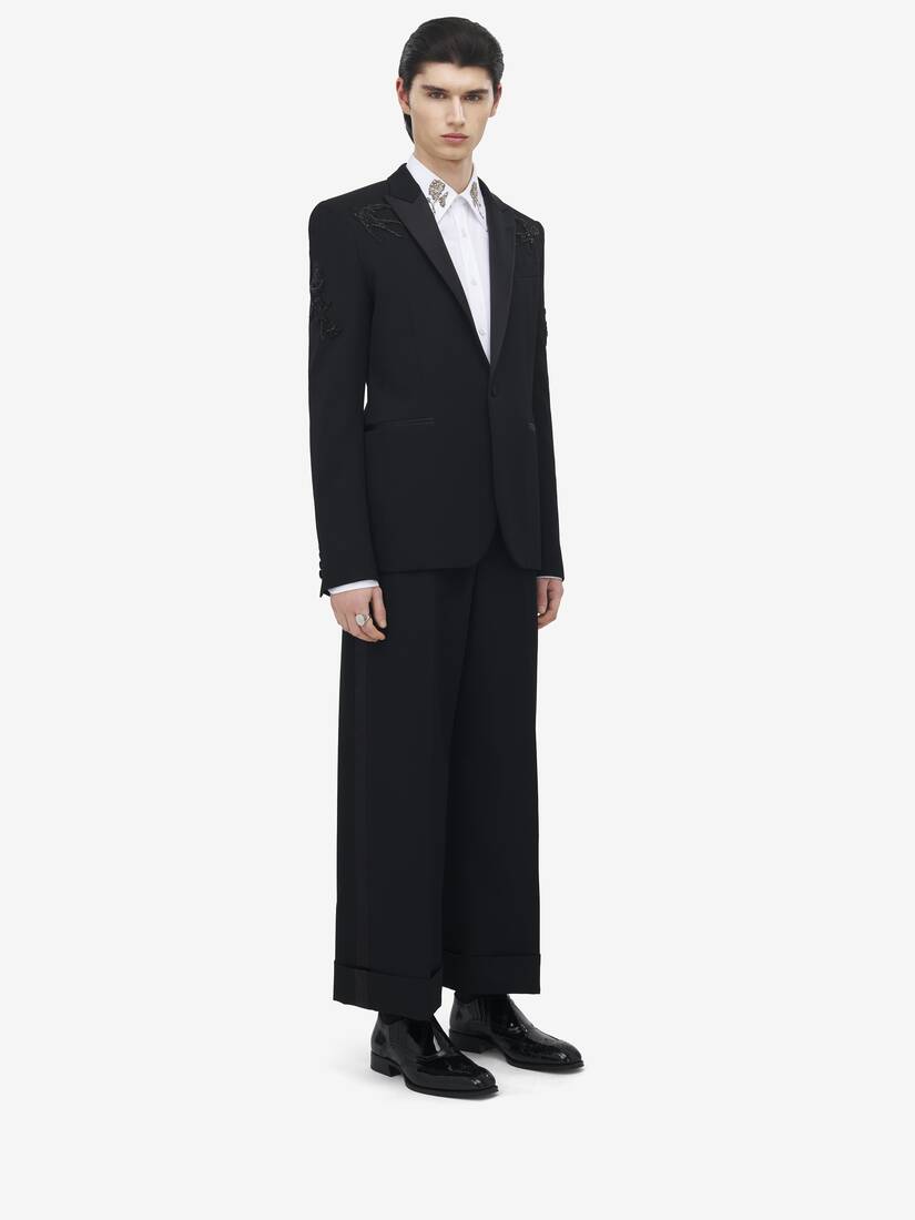 Sailor Tattoo Embroidery Tuxedo Jacket