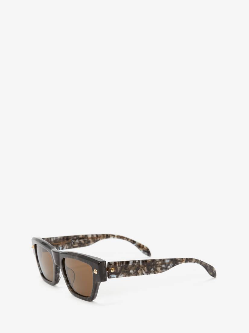 Spike Studs Rectangular Sunglasses