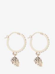 Skull Mini Creole Hoop Earrings