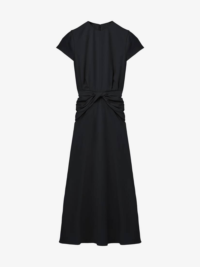 Knot Waist Midi Dress