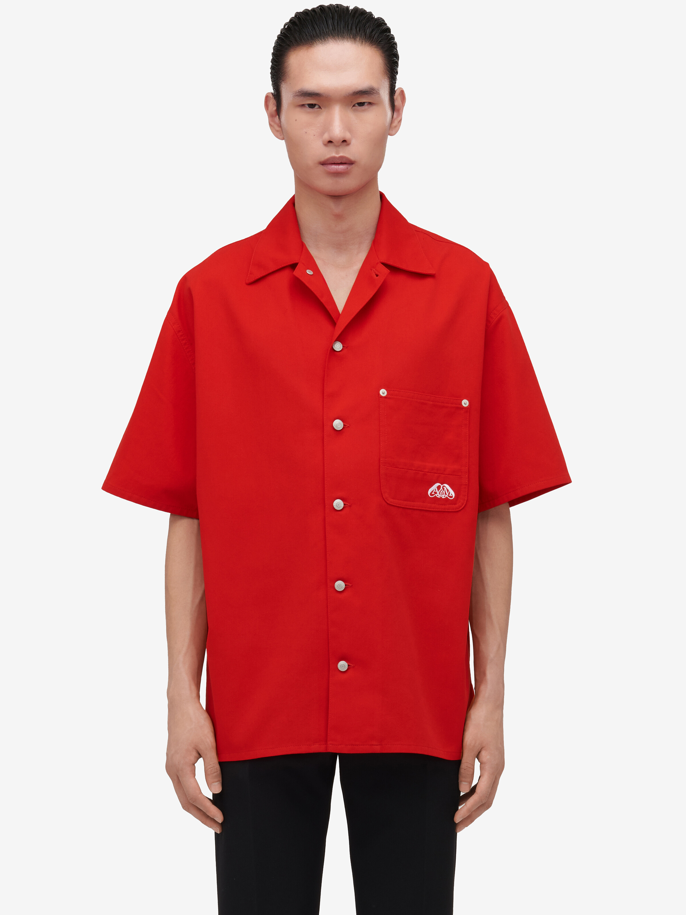 Embroidered Hawaiian Shirt