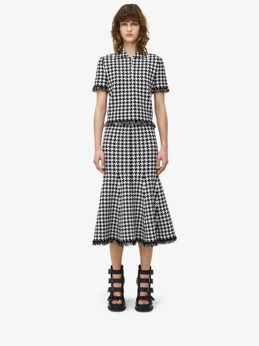 Houndstooth Polo Top