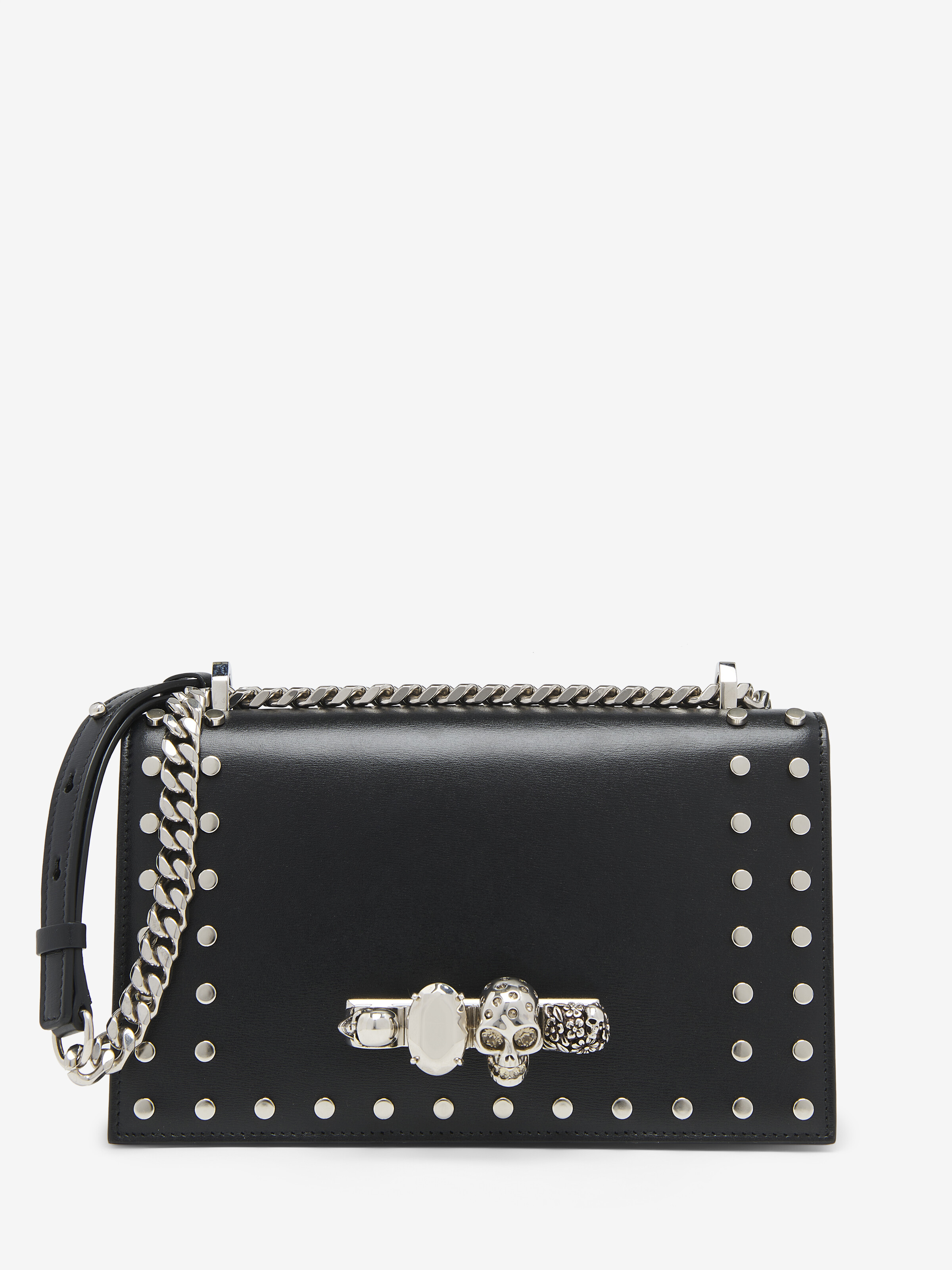 Stud-embellished Jewelled Satchel