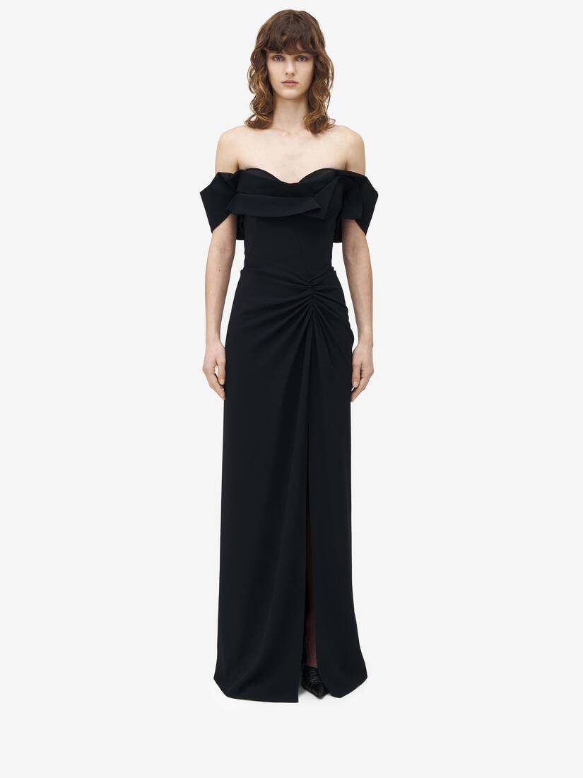 Off-The-Shoulder Evening Dress