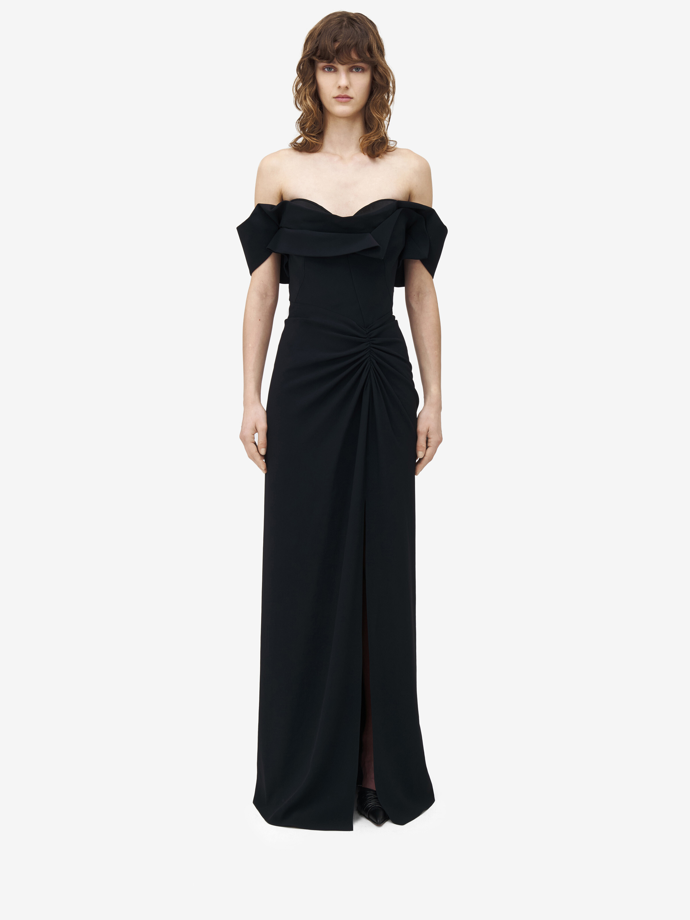 Schulterfreies Abendkleid