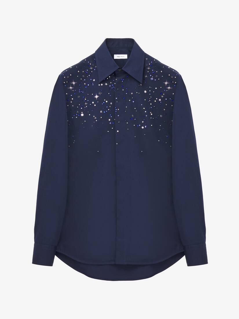 Constellation Embroidery Shirt