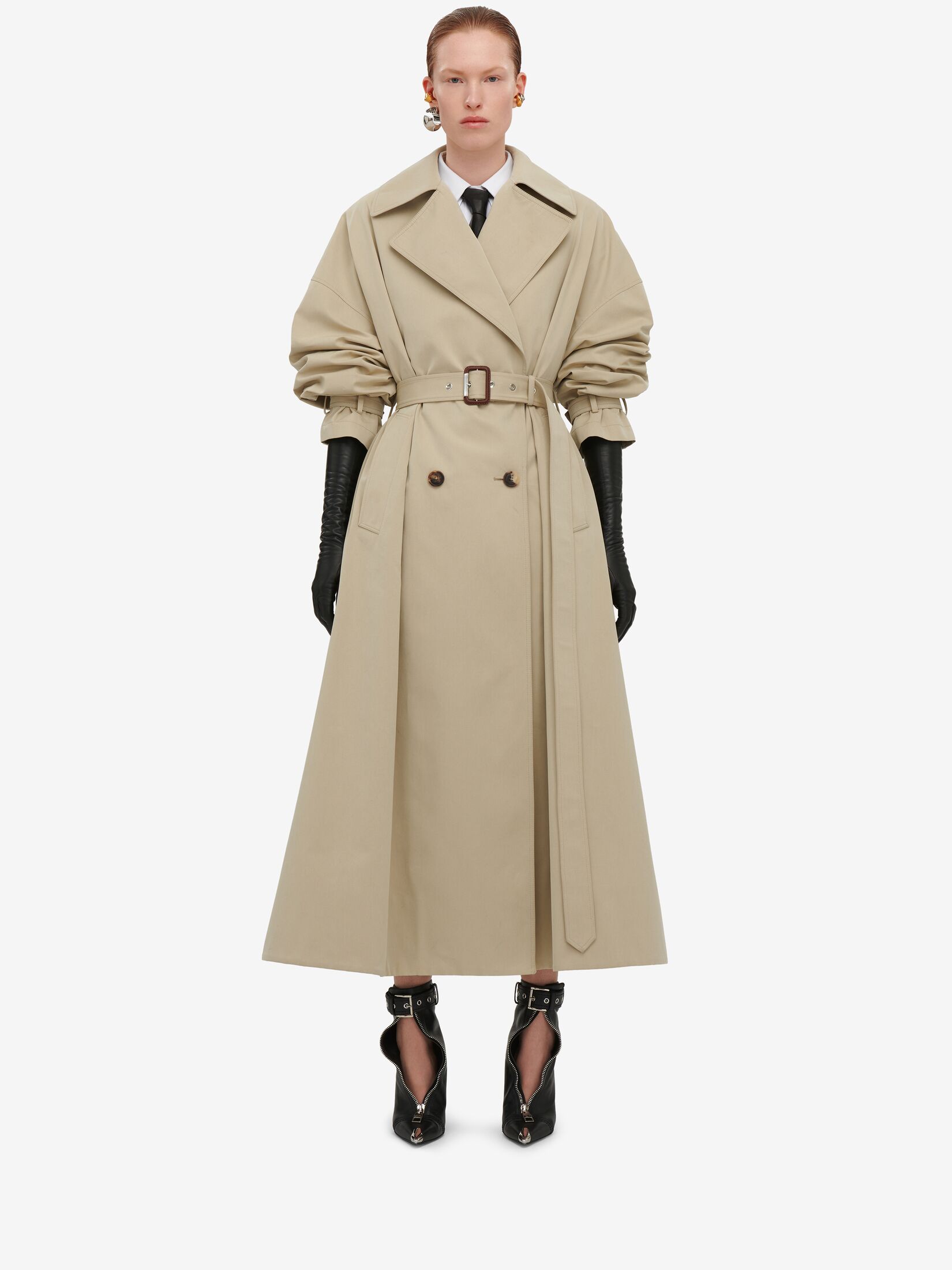 Trench-Coat À Manches Cocon