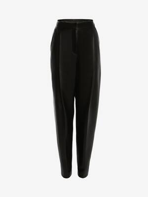 Leather Pleated Trouser