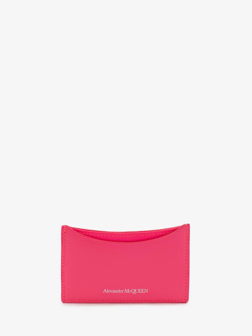 Alexander McQueen | Women Leather Phone Case Hot Pink Unique