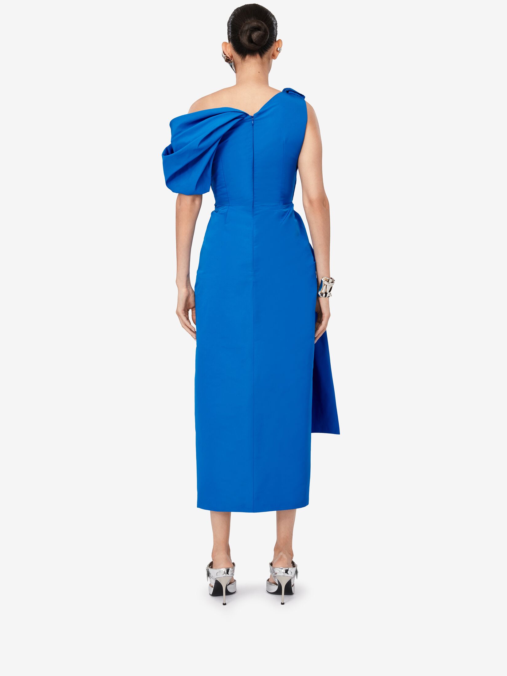 Knotted Asymmetric Pencil Dress