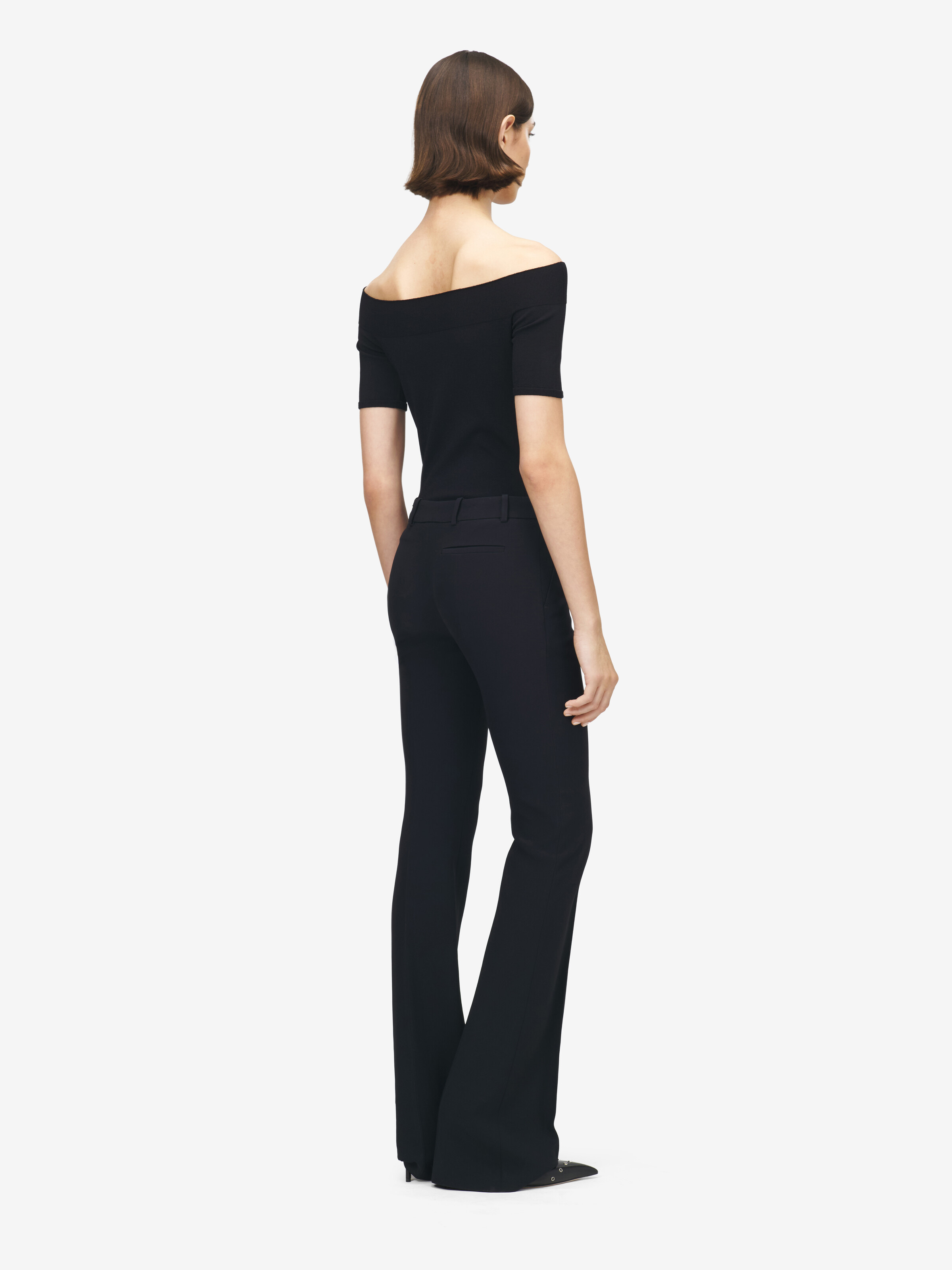 Narrow Bootcut Trousers