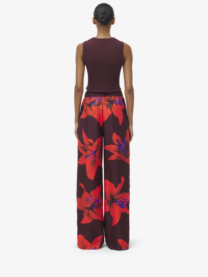 Pyjama-Hose mit Flame Lily-Motiv