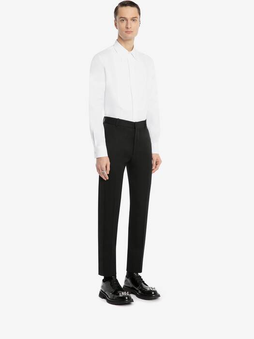 Tailored Cigarette Trousers in Black | Alexander McQueen HK