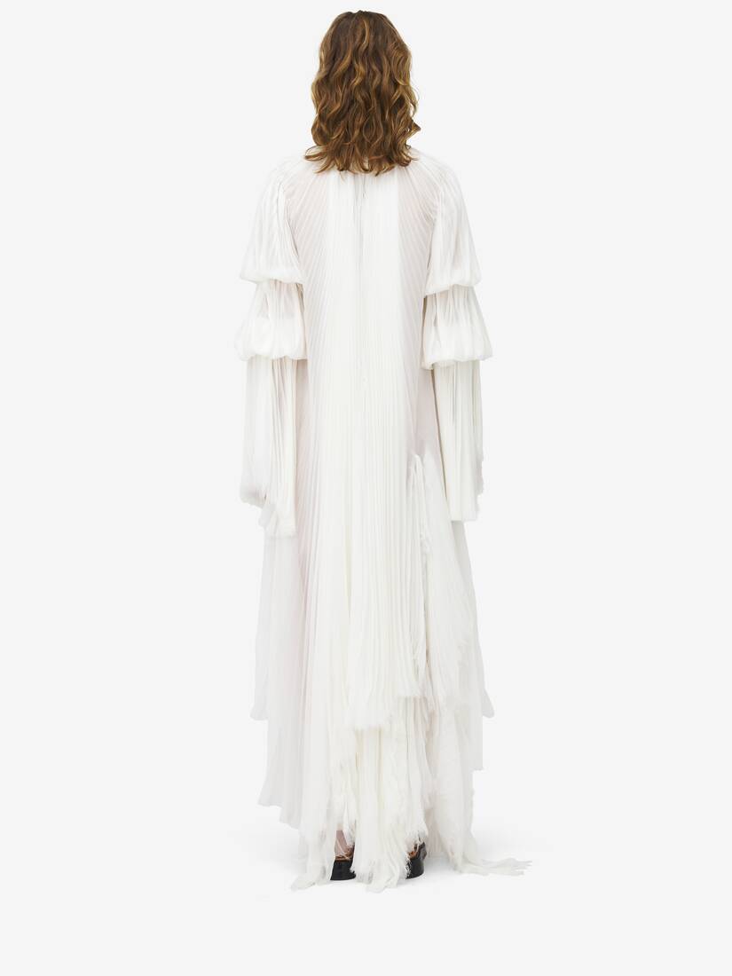 Pleated Chiffon Dress