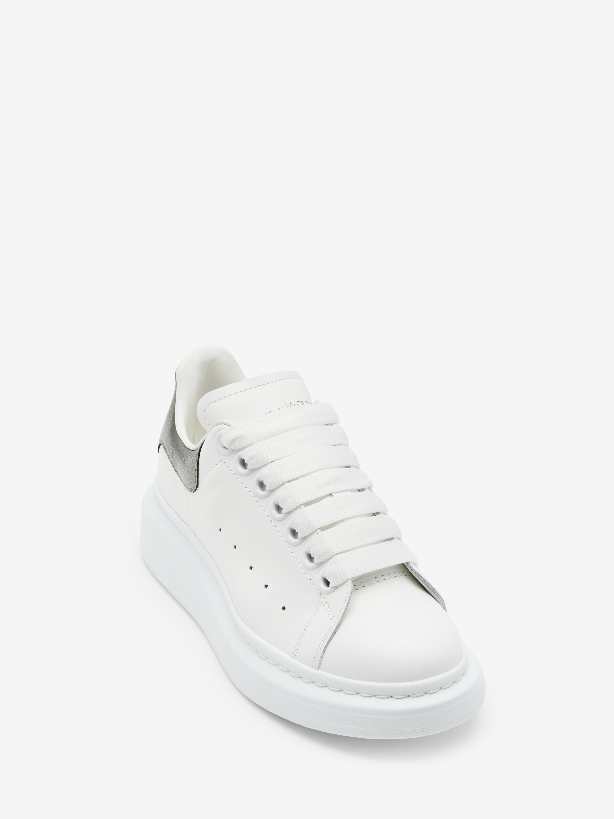 Women's Oversized Sneaker in Black Pearl in Calf Leather | Alexander McQueen - image 2