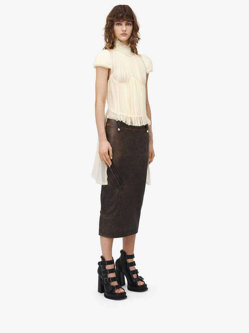 Chiffon Pleated Top