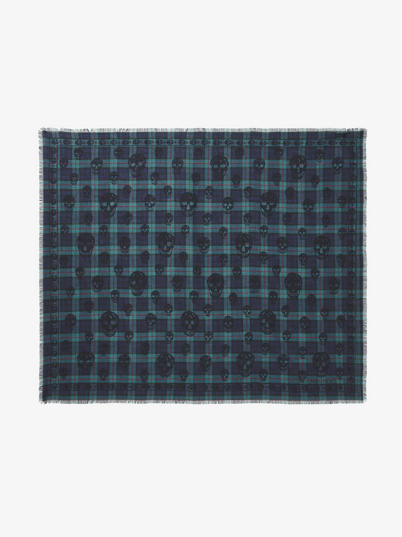 Tartan Skull Foulard